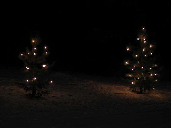 Jouluvalot m�nnyiss�